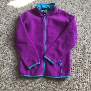 LL Bean girls fleece size 8